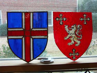 Tudor Coat of Arms Leaded Glass